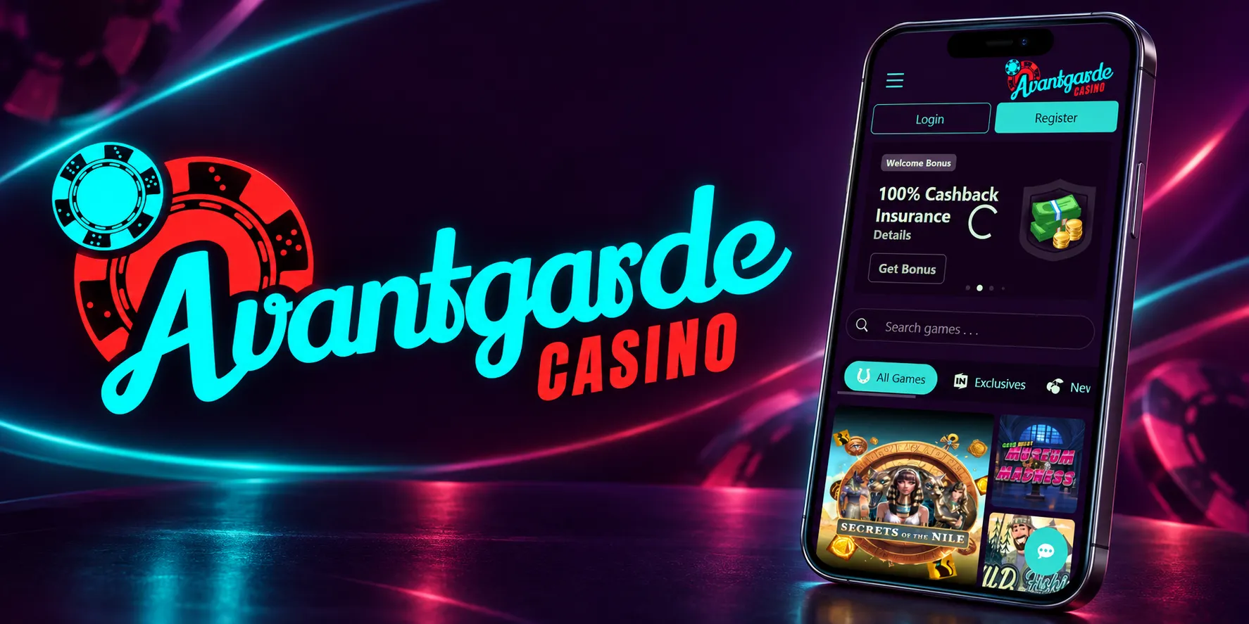 Avantgarde Casino App-Screenshot